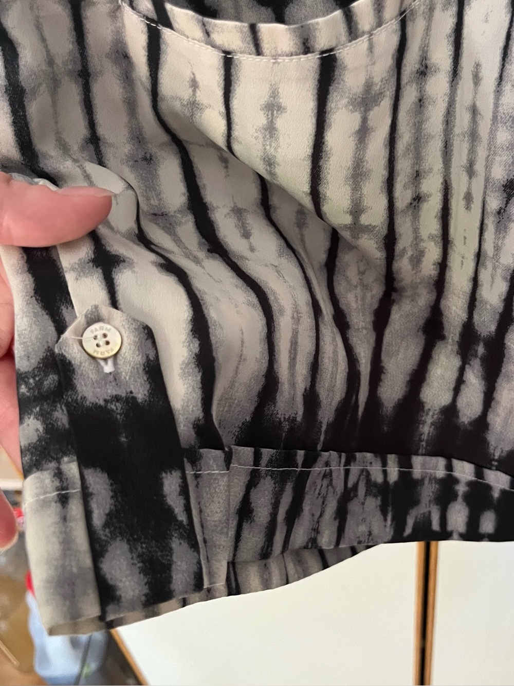 Farm Rio Tie Dye Snake Skin Pattern Romper - Picture 13 of 15